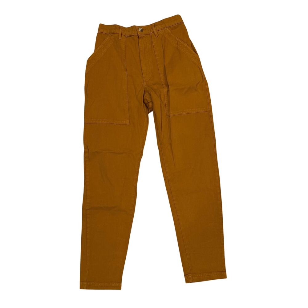 Big Bud Press Pencil Pants S Hi Waist Vintage Inspired Cigarette Spicy Mustard